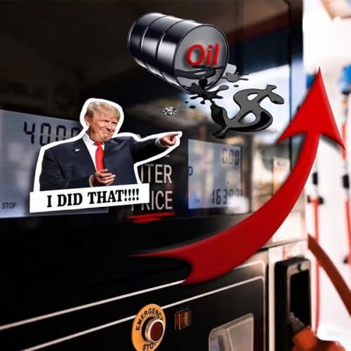 Image of I Did that Trump Stickers, 100 Pcs Trump I Did that Stickers, Funny I Did that Stickers, Mixed 5 Different Patterns, 3 inch Large Size (100 Pcs Style C)