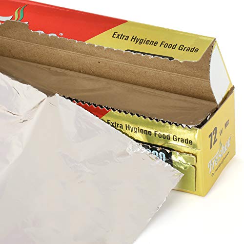Image of Freshee Aluminium Foil for Food Packing Baking Silver Foil Paper Roll Disposable Roti Wrapping Paper 177000 sqcm