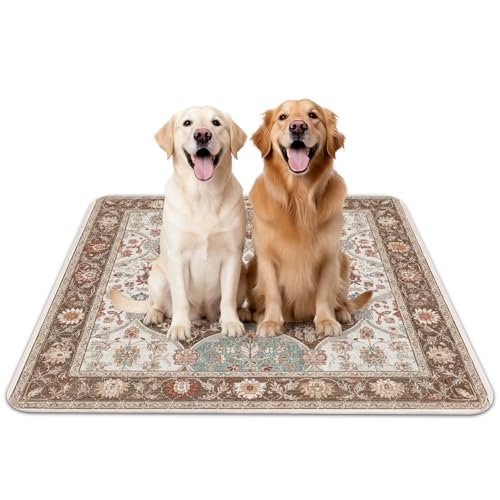 Image of INVENHO 2PACK Washable Pee Pads for Dogs, Reusable Dog Pads Upgrade Non-Slip Dog Pee Pads Heavy Absorbency Puppy Pee Pads Quick Dry Whelping Pads /Waterproof Puppy Training Pad