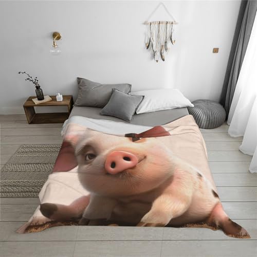 Couverture en flanelle animaux mignons 200x150cm plaid canapé lit - 6