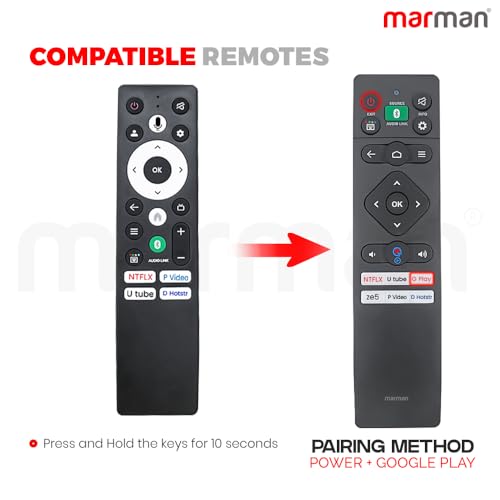 Image of marman Compatible with Panasonic Smart TV Remote Suitable for 4K Ultra HD LCD TH-43LX750DX JX750 Model Non Voice Command No Google Assistant - Match Remote Key by Key with Existing Remote Control