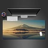 Alfombrilla de ratón Snow Mountain Wallpaper Office Computer Keyboard Mousepad Computer Gamer Mat Game Player Mat 800 * 300 * 3Mm