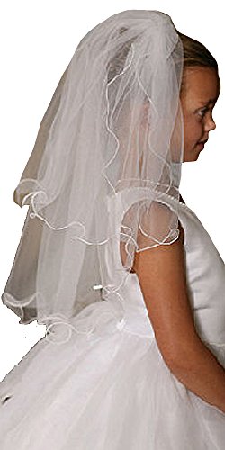 Communion Veil - Communion Veils Headpieces - First Communion Veil W/Scallop Trim