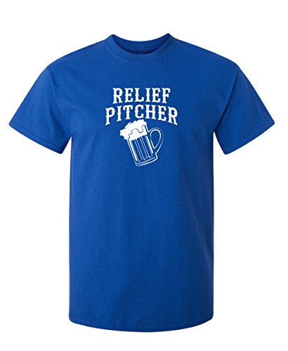 Relief Pitcher Drinking Beer Novelty Mens Adult Humor Cool Very Funny T Shirt