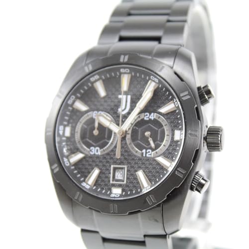 Lowell Orologio Uomo Cronografo Juventus Calcio Acciaio Ip Nero Prodotto Ufficiale - 6