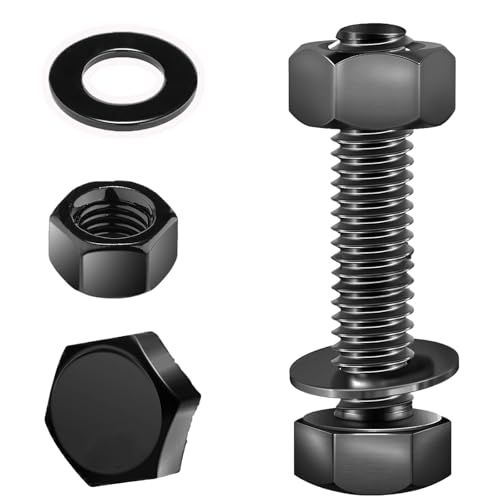 Juego de pernos y tuercas de nailon M8 de 15 piezas, kit de tuercas hexagonales de bloqueo antivibración para maquinaria, electrónica, muebles, barcos, automóviles
