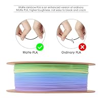 eSUN Matte PLA Rainbow Filament 1.75mm, Makrone,1KG – Ansicht 3