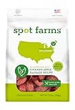 Spot Farms All Natural Human Grade Dog Treats, Chicken Apple Sausage, 12.5 Ounce