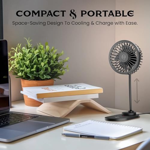 Image of Mobilla MCharge Aero | 15W Wireless Charger with Built-In Fan | Adjustable Fan Speed | F - Black