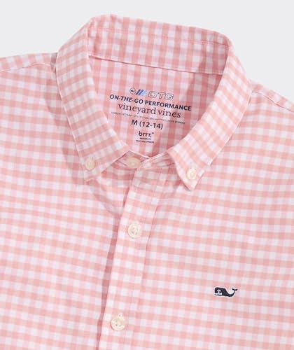 vineyard vines Boys Skysail Gingham Performance Cotton Shirt3