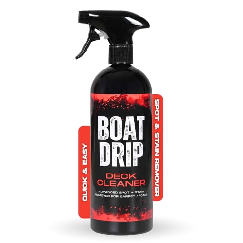 Boat Drip Deck Cleaner - Powerful Stain & Spot Remover Non Skid Deck Cleaner with EVA Foam + Carpet Compatibility Effective for Bass Boat Carpets and Foam Scented - 32 oz