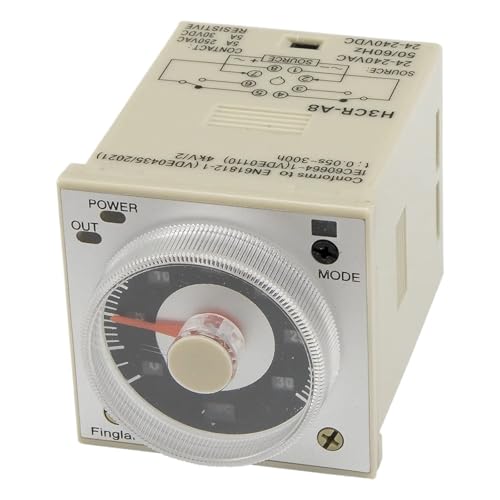 Relais temporisé à 8 broches avec temporisateur série H3CR polyvalent AC 24-240V universel