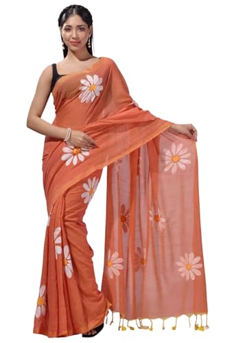 Image of Yashika Women's Georgette Floral Printed Saree With Unstitched Blouse Piece |saree for Women | New Sari | Saree