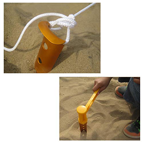 YIJU 5pcs 230mm Leve de Liga de Alumínio Estacas Pregos Pregos Prata/Laranja - Laranja