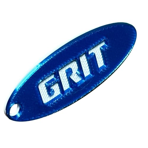 GRIT Keytag/Keychain, Blue and White, Limited Edition