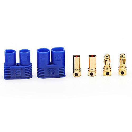 Miniatura 3 de Conector estilo EC3 macho/hembra 0.138 in Gold Bullet Plug Pack de 10 pares