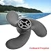 Produktbild Dogggy Außenborder Propeller 3.5 PS Nissan 2.5 3.5 PS Quecksilber 3.5 PS Marine Boot Außenborder Propeller schwarz 1 Stück