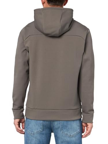 BOSS Men's Small Logo Cotton Blend Pullover Hooded Sweatshirt2