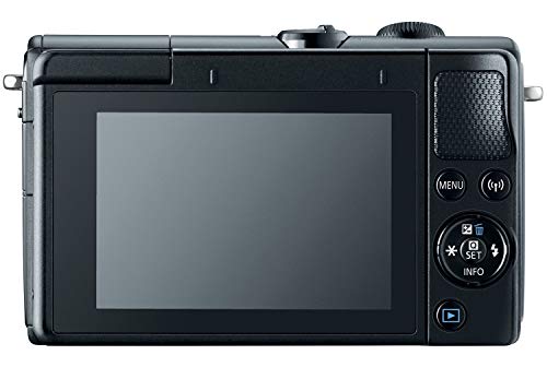 Image of Canon EOS M100 2209C011 Mirrorless Camera w / 15-45mm Lens - Wi-Fi, Bluetooth and NFC Enabled (Black)