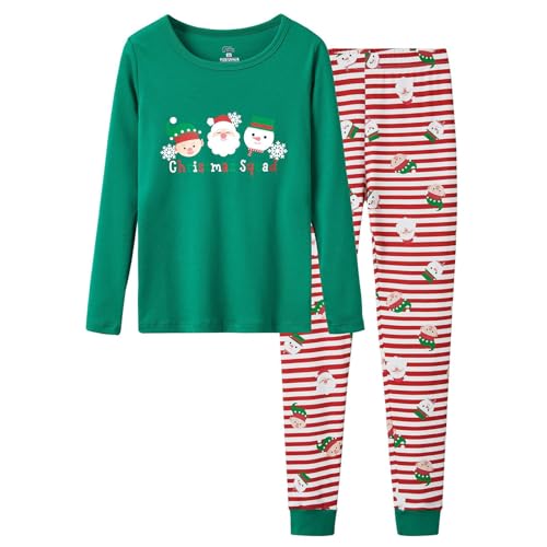 Ropa Informal para Niñas - Ropa de Estar en Casa Cómoda, Pijama Estampado de Dos Piezas para Uso Diario