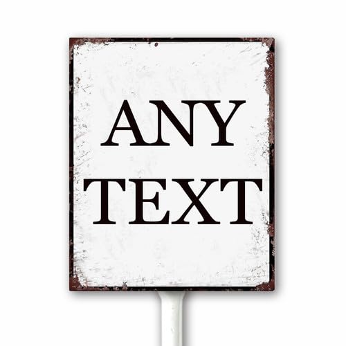 Custom Aluminum Number Sign Personalize Metal Numbered Yard Sign With Stake Outdoor for Tennis Court, Parking Lots, Floor, Dock, Court, Aisle, Field, Farm 20x30 CM High Visibility - White — image 1