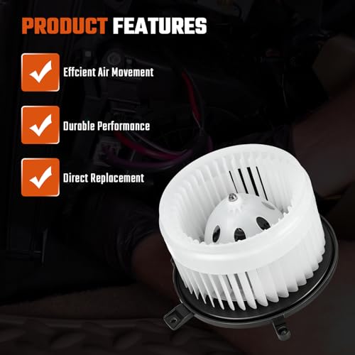 Image of HVAC Blower Motor Fit for Jeep Grand Cherokee 2011-2019, Fit for Dodge Grand Caravan 2008-2020, for Durango 2011-2019, Fit for Chrysler Town and Country 2008-2016 Replaces # 68224166AB