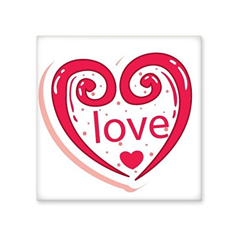Carreau céramique avec illustration amour pour un cadeau de Saint-Valentin personnalisé