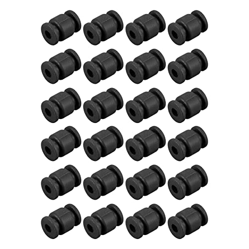 sourcing map Anti-Vibration Shock Absorption Damping Rubber Balls M3.5x13mm for RC Quadcopter FPV Gimbal Camera Mount (Black/Pack of 24)