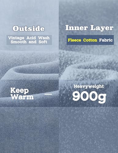 Image of FAIABLE Womens Oversized Acid Wash Hoodie Unisex Heavyweight Cotton Hoodies Fleece Vintage Washed Sweatshirt Women Men
