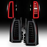 For 2015-2020 Chevy Tahoe/Suburban Full LED Daytime Running Lamp Bar Tail Lights Black Housing...