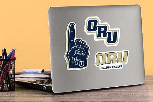 Image of Oral Roberts University 9ct Vinyl Large Deluxe Stickers Variety Pack - Laptop, Water Bottle, Scrapbooking, Tablet, Skateboard, Indoor /Outdoor - Set of 9