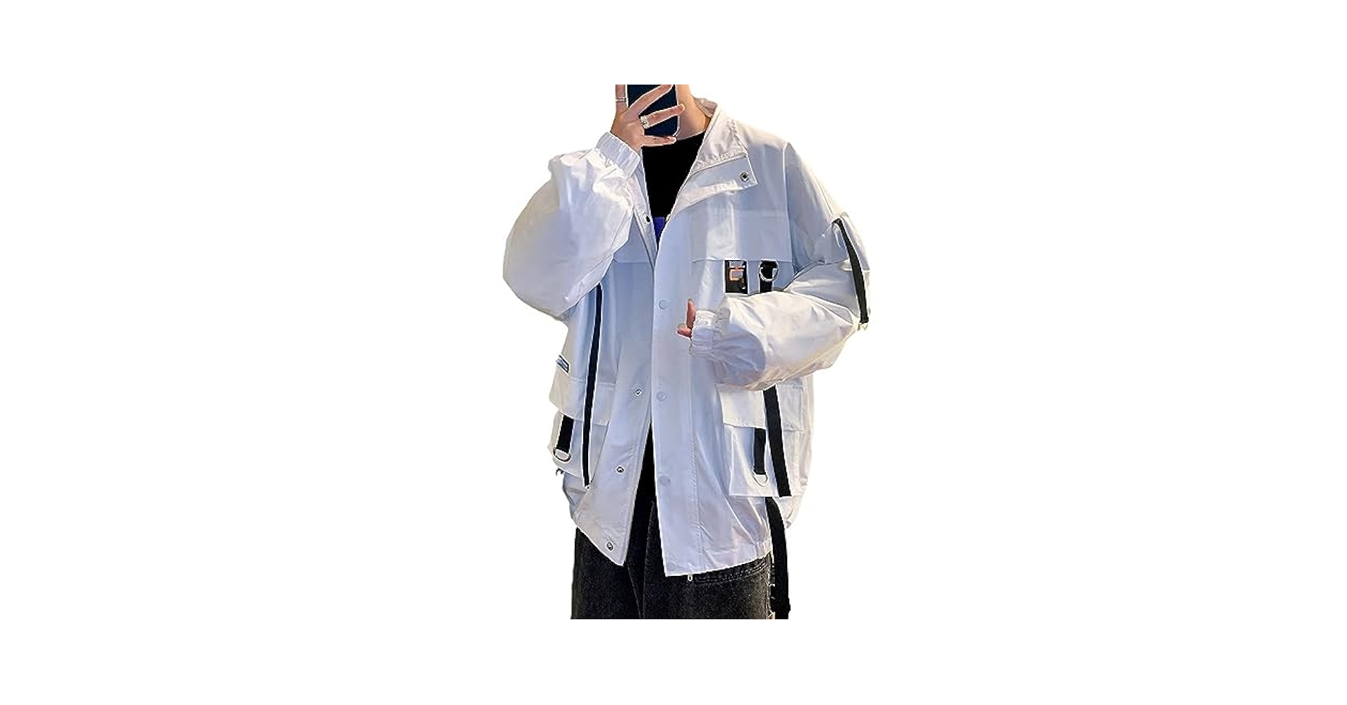 Amazon.com: Xingfenly Hip Hop Windbreaker Jacket Autumn