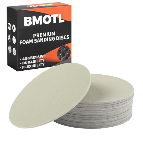 Image of 6 Inch Foam Sanding Discs: 15Pcs 8000 Grit Hook & Loop Wet Dry Performance Sand Paper for Orbital Sander, Round Sandpaper Replacement Pad for Automotive Polishing /Finishing