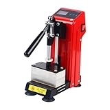 Manual Heat Press Machine, Mini Heat Press 900W, 110V Hot Stamping Machine with Dual Heating Plate, T Shirt Circuit Printer Adjustable Temperature, for Printing Heat Transfer Equipment