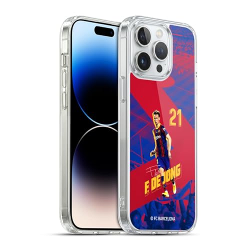 Funda de Gel FC Barcelona Frenkie De Jong para iPhone 14 Pro Max