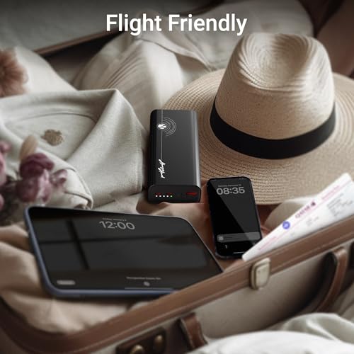 Image of ZEBRONICS 27000 mAh Power Bank | 65W PD3.0 | Fast Charging | Dual Type C & USB A | For iPhone, Android, Laptop,Tab, Earbuds | Flight Friendly | Metal Body | Circuit Protection | EnergiPOD 27R2 (Black)