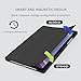 ProElite Cover for Samsung Galaxy Tab A9 Plus 11 inch Case Cover, Smart Flip Case Cover for Samsung Galaxy Tab A9+ 11 inch Translucent Back with Stylus Pen, Black