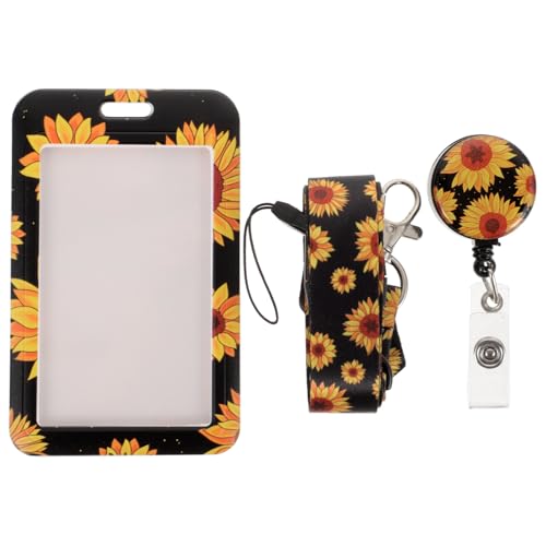Funda para credencial escolar Gatuida, porta tarjetas con lazo extensible decorativo