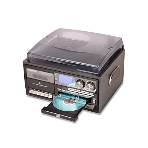 JRZTC Tourne-Disque Vinyle 3 Vitesses Platine Vinyle Vintage Compatible Bluetooth Lecteur CD et Cassette Haut-Parleur… - Les Beatles, Paul McCartney, John Lennon, RIngo Starr, George Harrison JRZTC Tourne-Disque Vinyle 3 Vitesses Platine Vinyle Vintage Compatible Bluetooth Lecteur CD et Cassette Haut-Parleur… – Image 4