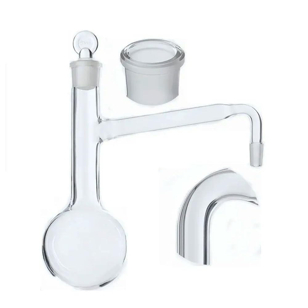 Pallone di Distillazione, 250 Ml, Vetreria da Laboratorio, 1 Pezzo(Round Bottom 24x19)