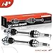 A-Premium Pair (2) Rear CV Axle Shaft Assembly Compatible with Yamaha Grizzly 660 YFM660F 4x4 2002, YFM660FH 4x4 Hunter Edition 2002, Driver and Passenger Side, Replace# 5KM-2530V-00-00
