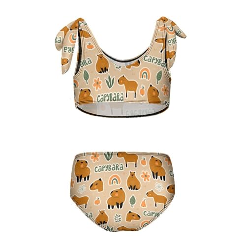 Axolotl Camo Girls Swimsuit Two Piece Swimwear Bathing Suit for Girls2