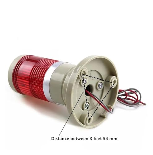 Pila de luz LED industrial de 12V y lámpara de advertencia roja para control de riesgos 2
