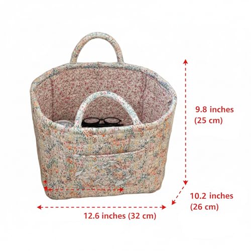 Panier à linge matelassé avec poignées et bac de rangement salon design - 3