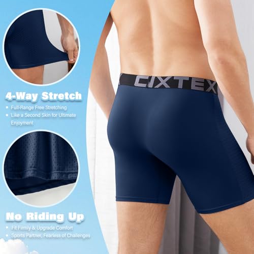 Mens Underwear Boxer Briefs Soft Comfortable Micro Modal Breathable with Fly Performance Boxer Briefs for Men4
