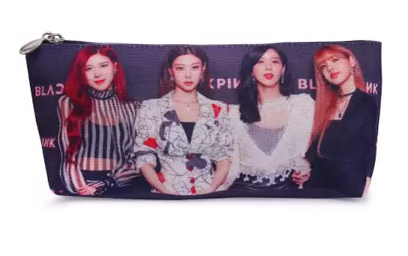 KOBBET Leather Blackpink Team Pencil Case Girls Printed Black Pencil Pouch Stationery Pencil Pouch Non Toxic Water Proof Pencil Pouch,Travel Pouch For Girls Zipper Closer (1 Pc) (B0B6JNKHQQ) Amazon Price History, Amazon Price Tracker