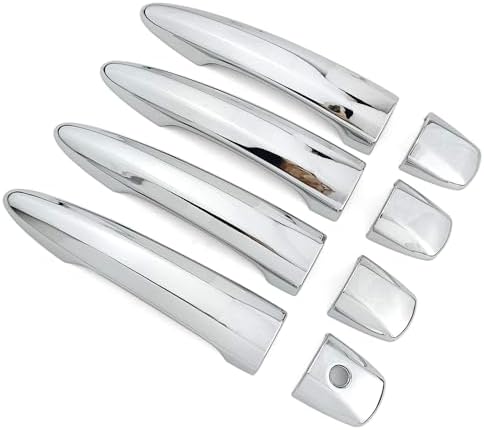 Chrome Exterior Door Handle Cover Trim for Nissan Altima Sentra 2020-2024 X-Trail T33 Rogue 2021-2024 Qashqai Accessories Decor (No Smart Key Holes)