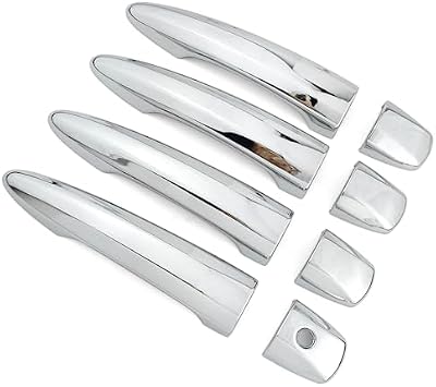 Chrome Exterior Door Handle Cover Trim for Nissan Altima Sentra 2020-2025 X-Trail T33 Rogue 2021-2024 Qashqai Accessories Decor No Smart Key Holes