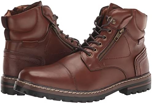 Madden Men's M-SALUS Combat Boot, Cognac, 9 | Image 6