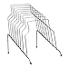 Fellowes Wire Step File Organizer, 8 Sections, 10.12 x12.12 x 11.87 Inches, Silver (72604)